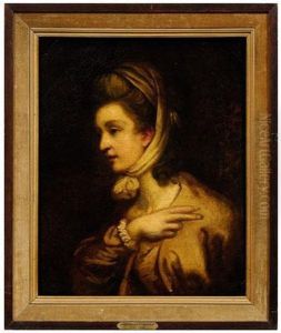 Portrait Of A Woman With Head Scarf by Jean-Honore Fragonard