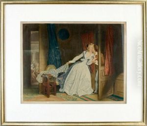 Heimliche Liebschaft by Jean-Honore Fragonard