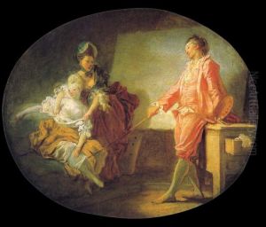 Les Debuts Du Modele by Jean-Honore Fragonard