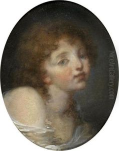 Portrait De Jeune Fille by Jean-Honore Fragonard