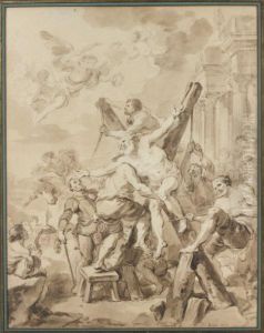 Le Martyre De Saint Andre Plume by Jean-Honore Fragonard