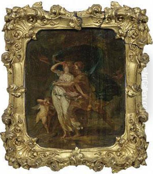 Ruggiero Umarmt Angelica - view 1