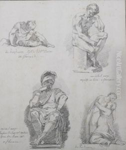 Studies After Old Masters by Jean-Honore Fragonard