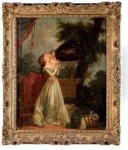 L'oiseau Cheri by Jean-Honore Fragonard