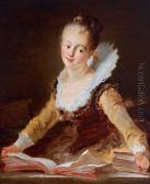 Giovane Donna Con Libri - view 1