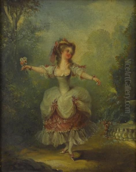 Young Girl In A Garden - view 1