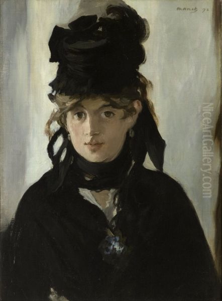 Berthe Morisot Holding a Bunch of Violets 1872 - view 1