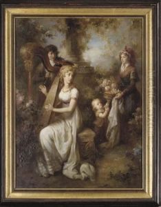 Music In The Garden by Jean-Honore Fragonard
