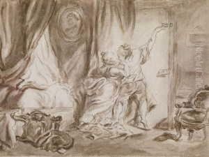 Le Verrou. Der Riegel. Erotische Szene
Im Boudoir. by Jean-Honore Fragonard