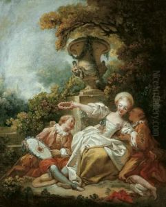 La Coquette Fixee ('the Fascinated Coquette') by Jean-Honore Fragonard