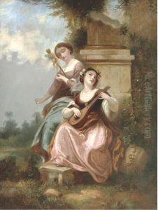 The Shepherd's Daughters by Jean-Honore Fragonard