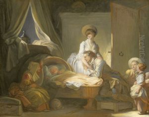 The Visit To The Nursery by Jean-Honore Fragonard