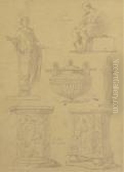 Studies Of Antique Sculpture From The Pincian Hill, Palazzobarberini And Villa Borghese - view 1
