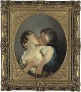 The Kiss by Jean-Honore Fragonard