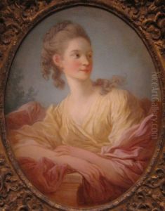 Portrait Of A Young Woman by Jean-Honore Fragonard