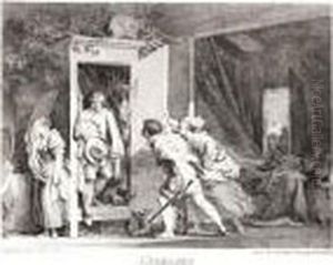 L'armoire (guimbaud 19) by Jean-Honore Fragonard