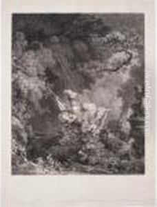 Les Hasards Heureux De L'escarpolette (lawrence & Dighton 85) by Jean-Honore Fragonard