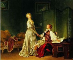 Le Contrat Ou La Promesse De Mariage by Jean-Honore Fragonard