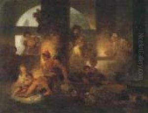 La Cuisine Des Saltimbanques by Jean-Honore Fragonard