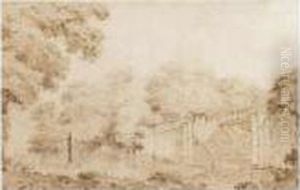 View Of A Garden, Said To Be Fontainbleau View Of A Garden, Said To Be Fontainbleau