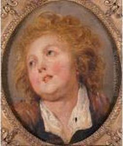 Head Of A Young Boy by Jean-Honore Fragonard