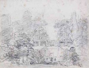 Paysage Au Double Escalier * by Jean-Honore Fragonard