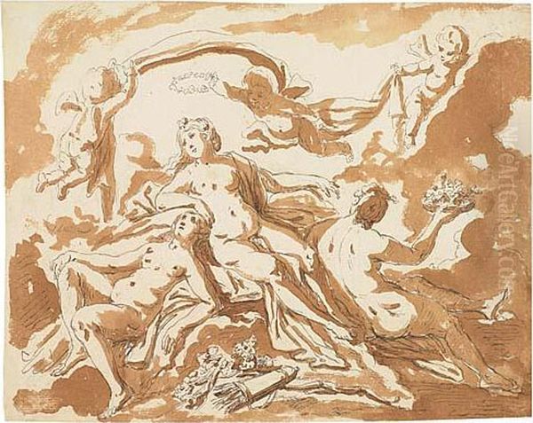 The Apotheosis Of Diana<</b> - view 1