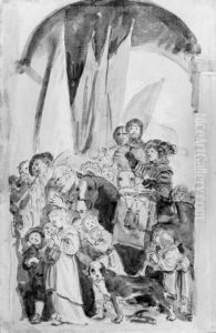 A Triumphal Procession, After Salomon De Bray by Jean-Honore Fragonard