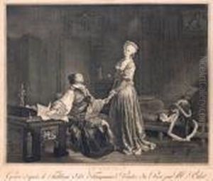 Le Contrat by Jean-Honore Fragonard