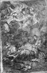 The Adoration Of The Shepherds, After Castiglione
