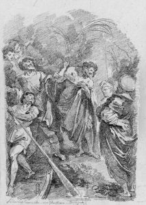The Preaching Of Saint John The Baptist, After Ludovicocarracci by Jean-Honore Fragonard
