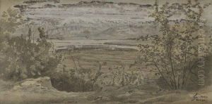 Paysage Du Col De La Faucille by Francois Louis Francais