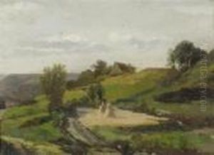 Landscape In Fall by Francois Louis Francais