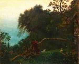 Paysage Au Berger by Francois Louis Francais