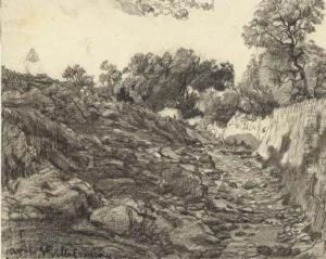 Un Sentier Avec Des Cailloux A Villafranca Un Sentier Avec Des Cailloux A Villafranca