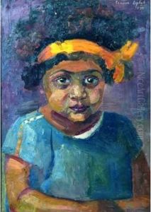 Fillette Mulatre Au Ruban.