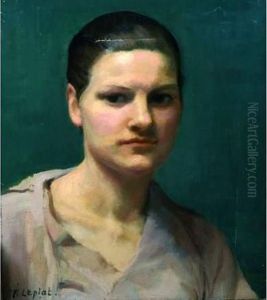 Portrait De Jeune Femme Aux Cheveux Attaches (mademoiselle Bourneton).