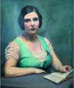 Portrait De Femme Lisant (madame Bever).