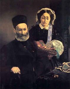 M. and Mme Auguste Manet by Edouard Manet