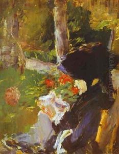 Manet's Mother In The Garden At Bellevue by Edouard Manet