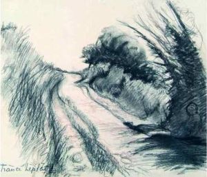 Paysage. Chemin. by France Leplat