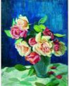Le Bouquet De Roses. by France Leplat