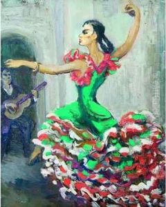 La Danseuse De Flamenco. by France Leplat