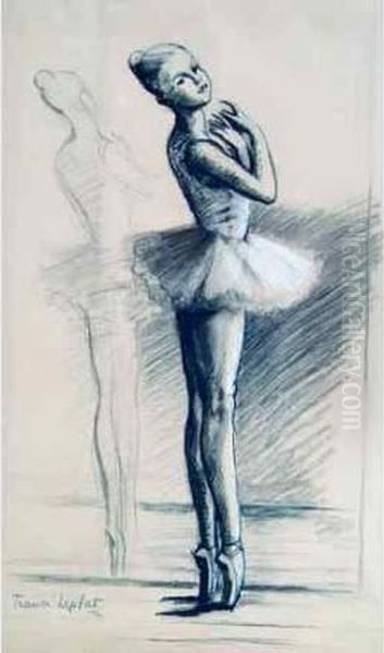 Geraldine En Tutu Devant Le Miroir. - view 1