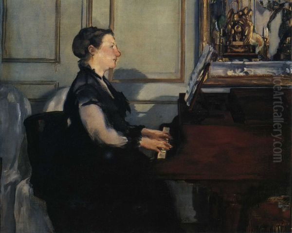 Madame Manet at the Piano - view 1