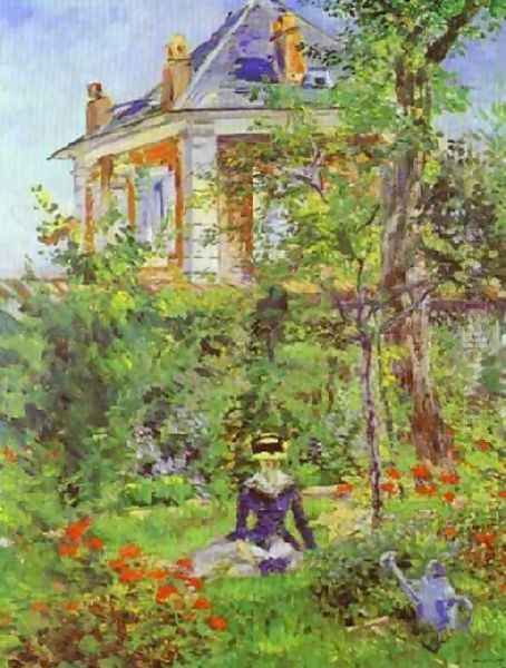 Girl In The Garden At Bellevue - view 1