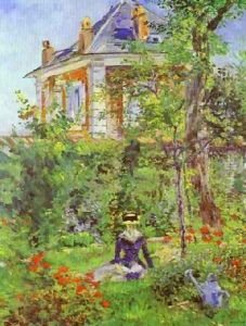 Girl In The Garden At Bellevue