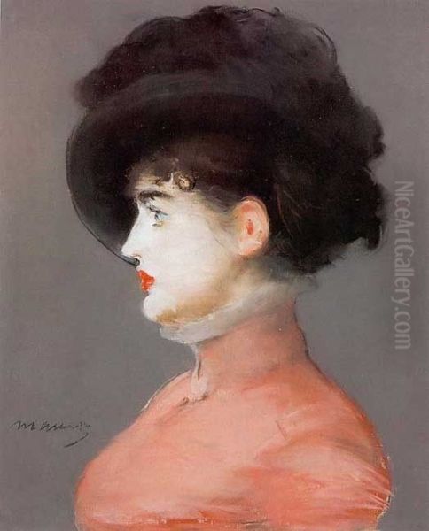 Irma Brunner (Woman in a Black Hat) 1880-82 - view 1