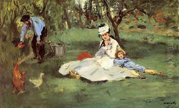 The Monet Family In The Garden - view 1
