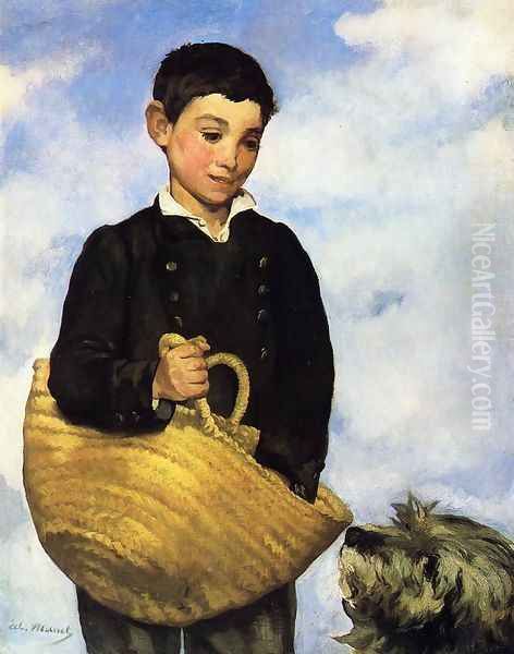 Boy with Dog - view 1